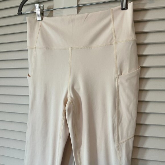 NWT Fabletics PureLuxe Oasis 7/8 pants medium women ivory oats - Picture 3 of 10